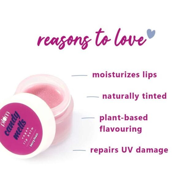 PLUM CANDY MELTS VEGAN LIP BALM BERRY FEAST - 12G