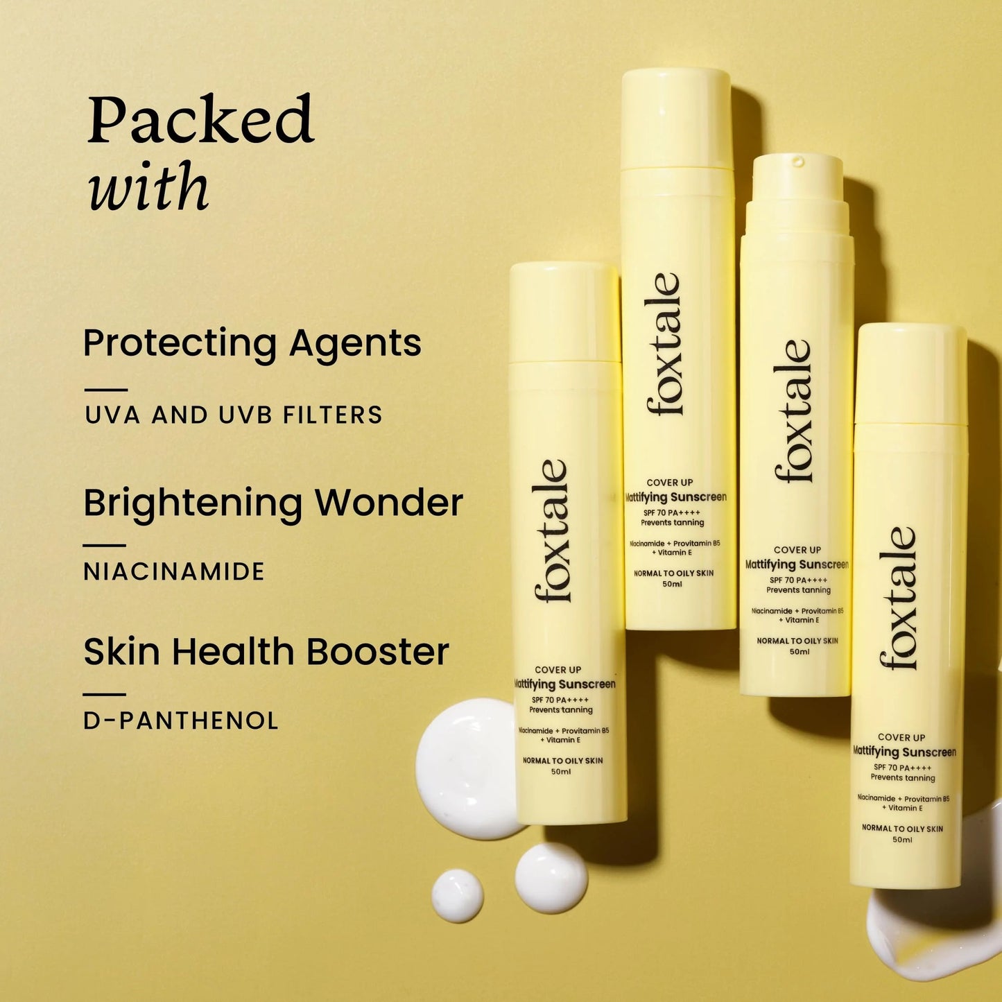 FOXTALE MATTIFYING SUNSCREEN SPF 70,50ML