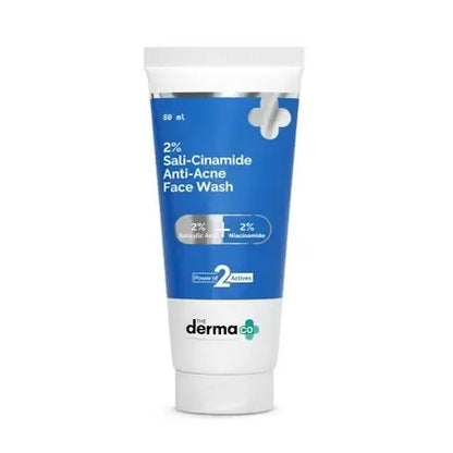 THE DERMA CO 2% SALI - CINAMIDE ANTI ACNE FACE WASH 80ML