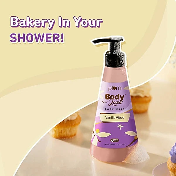 PLUM BODY LOVIN' BODY WASH- VANILLA VIBES - 100ML