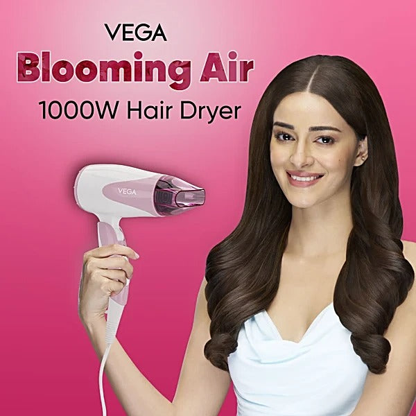 VEGA BLOOMIMG AIR 1000W HAIR DRYER BLOW DRYING ON THE GO VHDH-05