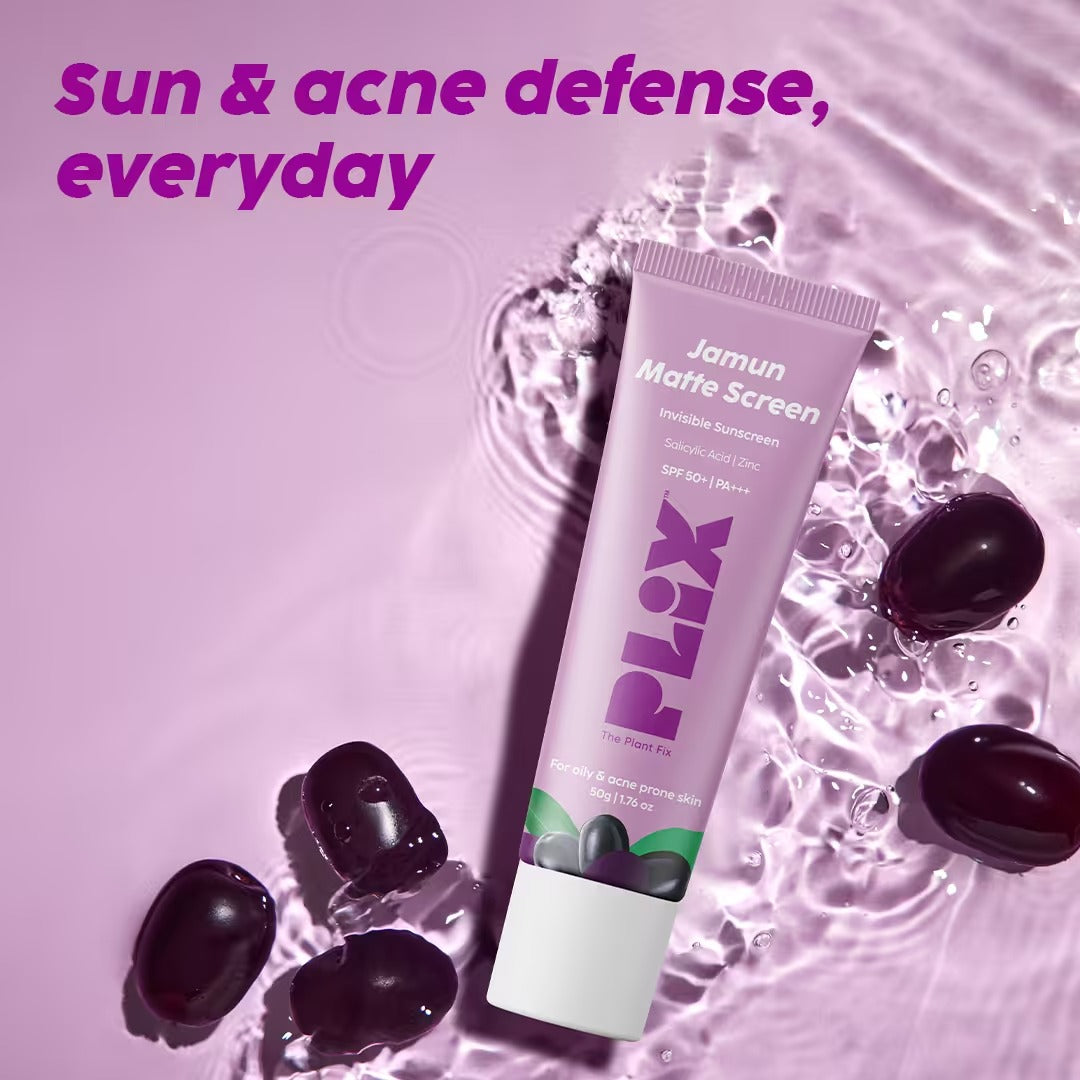 PLIX JAMUN MATTE SCREEN INVISIBLE SUNSCREEN 50G
