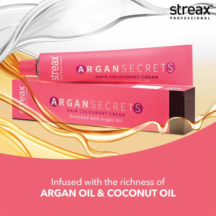 STREAX PROFESSIONAL ARGAN SECRETS HAIR COLOURANT CREAM ENRICHED ARGAN OIL BURGUNDY 3.16
