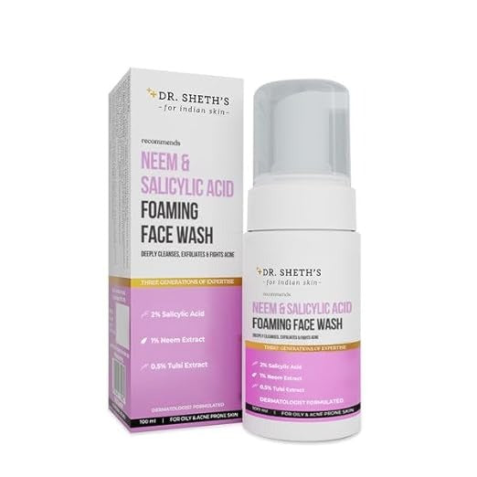 DR.SHETH'S FOAMING FACE WASH NEEM & SALICYLIC ACID- 100 ML