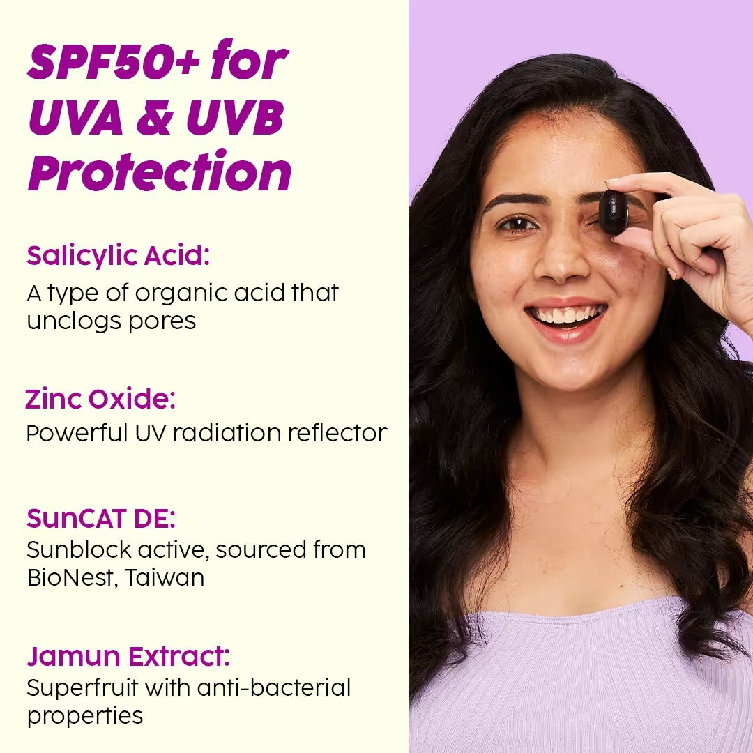 PLIX JAMUN MATTE SCREEN INVISIBLE SUNSCREEN 50G