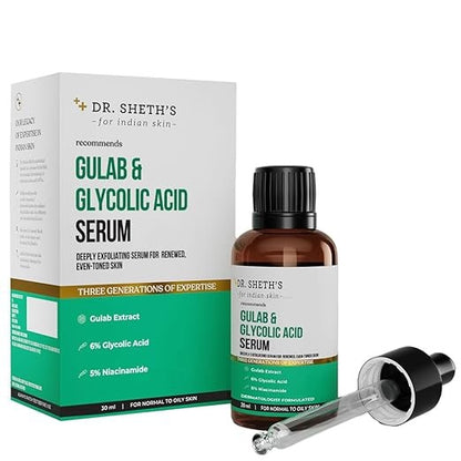 DR.SHETH'S GULAB & GLYCOLIC ACID SERUM- 30 ML