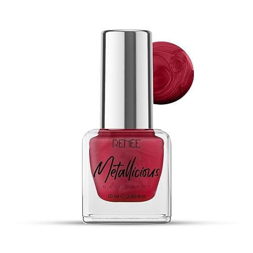 RENEE METTALICIOUS NAIL PAINT CHRISTMAS RED - 10ML