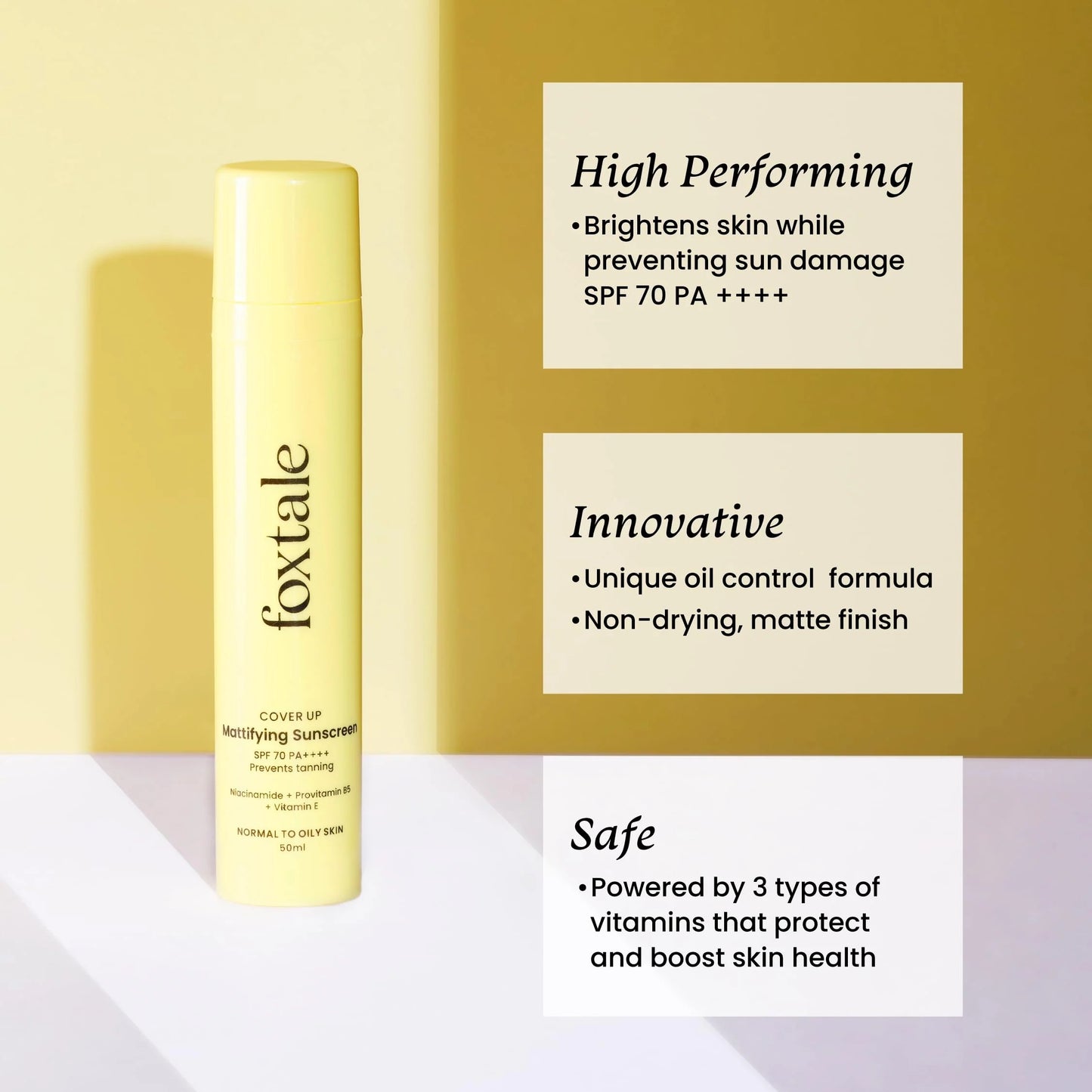 FOXTALE MATTIFYING SUNSCREEN SPF 70,50ML