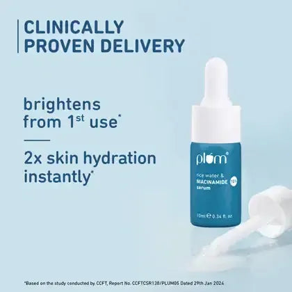 PLUM 10% SERUM RICE WATER & NIACINAMIDE- 10ML