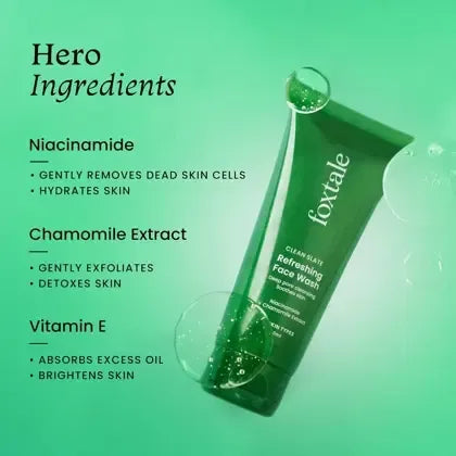 FOXTALE REFRESHING FACE WASH 100 ML