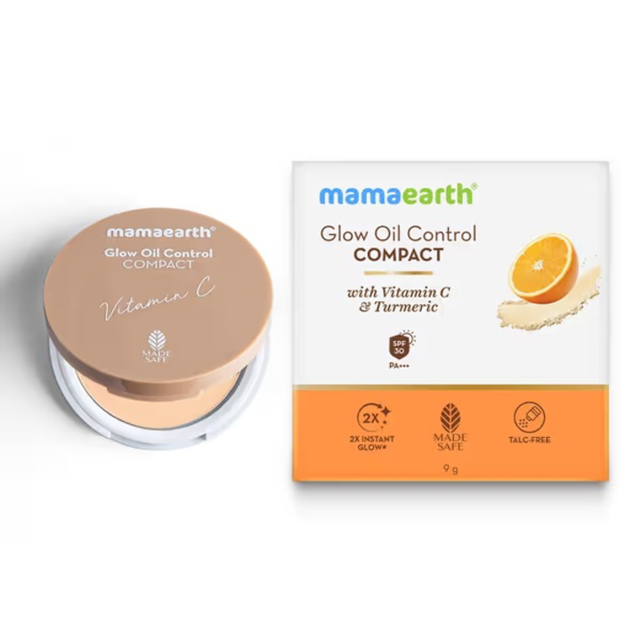 MAMAEARTH GLOW OILCONTROL COMPACT 01 IVORY GLOW