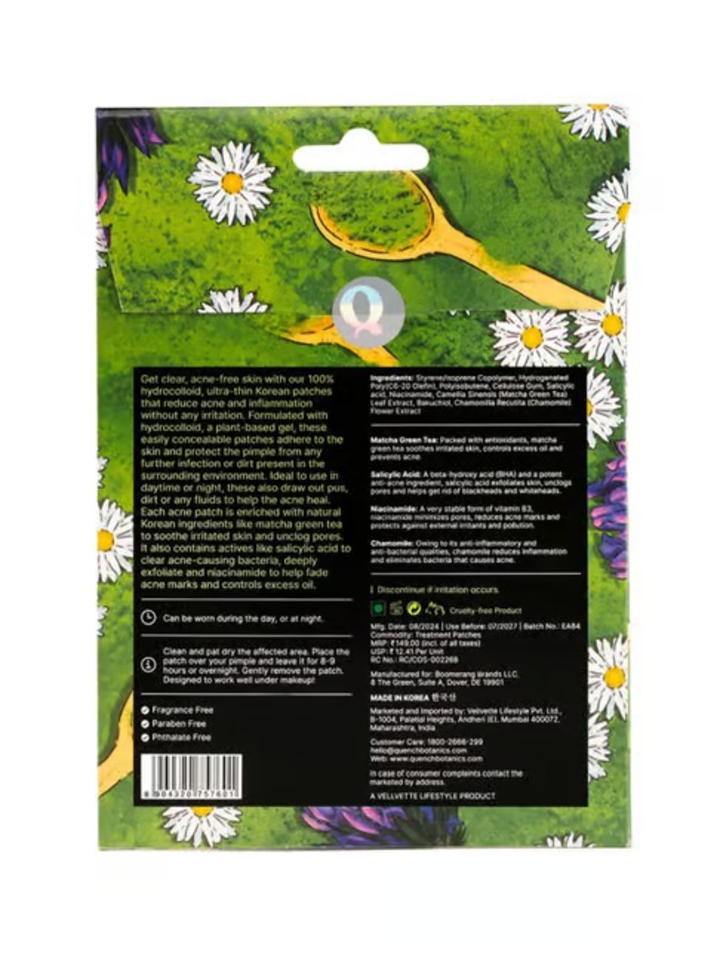 QUENCH MATCHA TEA CLARIFYING SPOT PATCHES