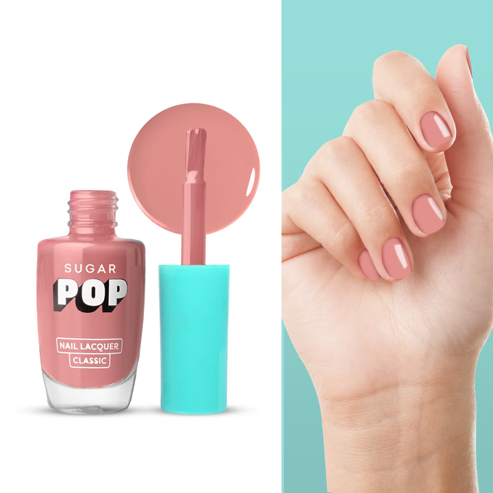 SUGAR POP Glossy Finish Nail Lacquer 37 Coral Crush - 10 Ml
